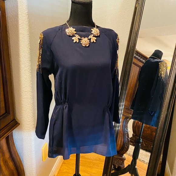 Ladies Embellished Medium Formal Evening Top - Picture 7 of 8